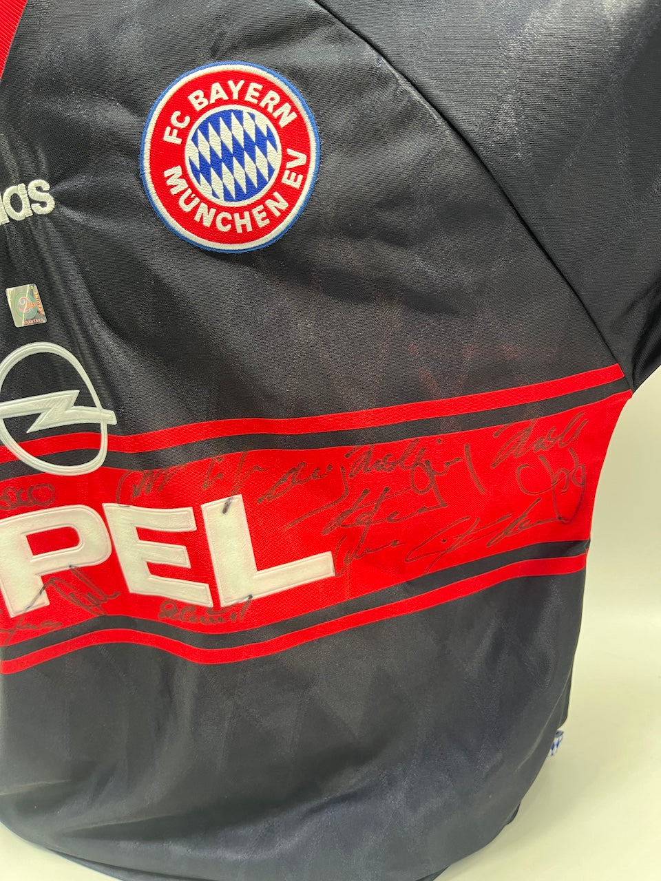 Bayern München Trikot 1998/1999 Teamsigniert Bundesliga COA Adidas XL