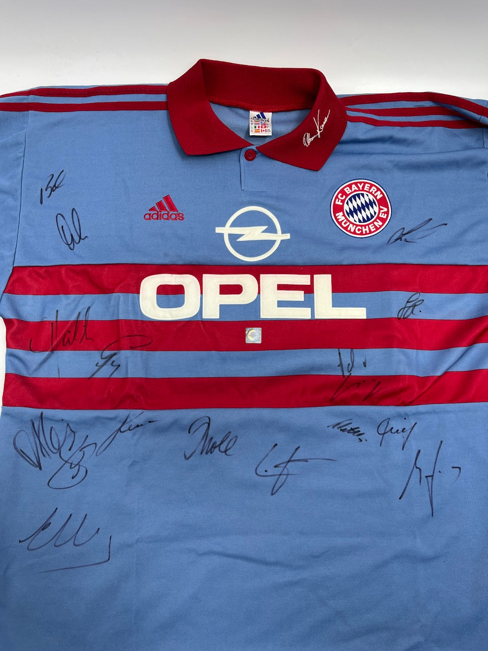 Bayern München Torwarttrikot 1998/1999 Teamsigniert Bundesliga COA Adidas XL