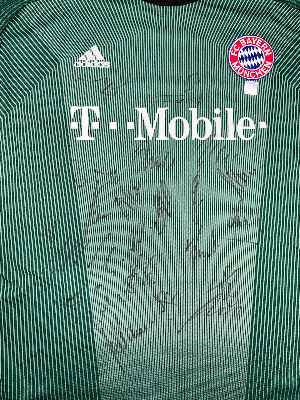 Bayern München Torwarttrikot 2003/2004 Teamsigniert Bundesliga COA Adidas XL