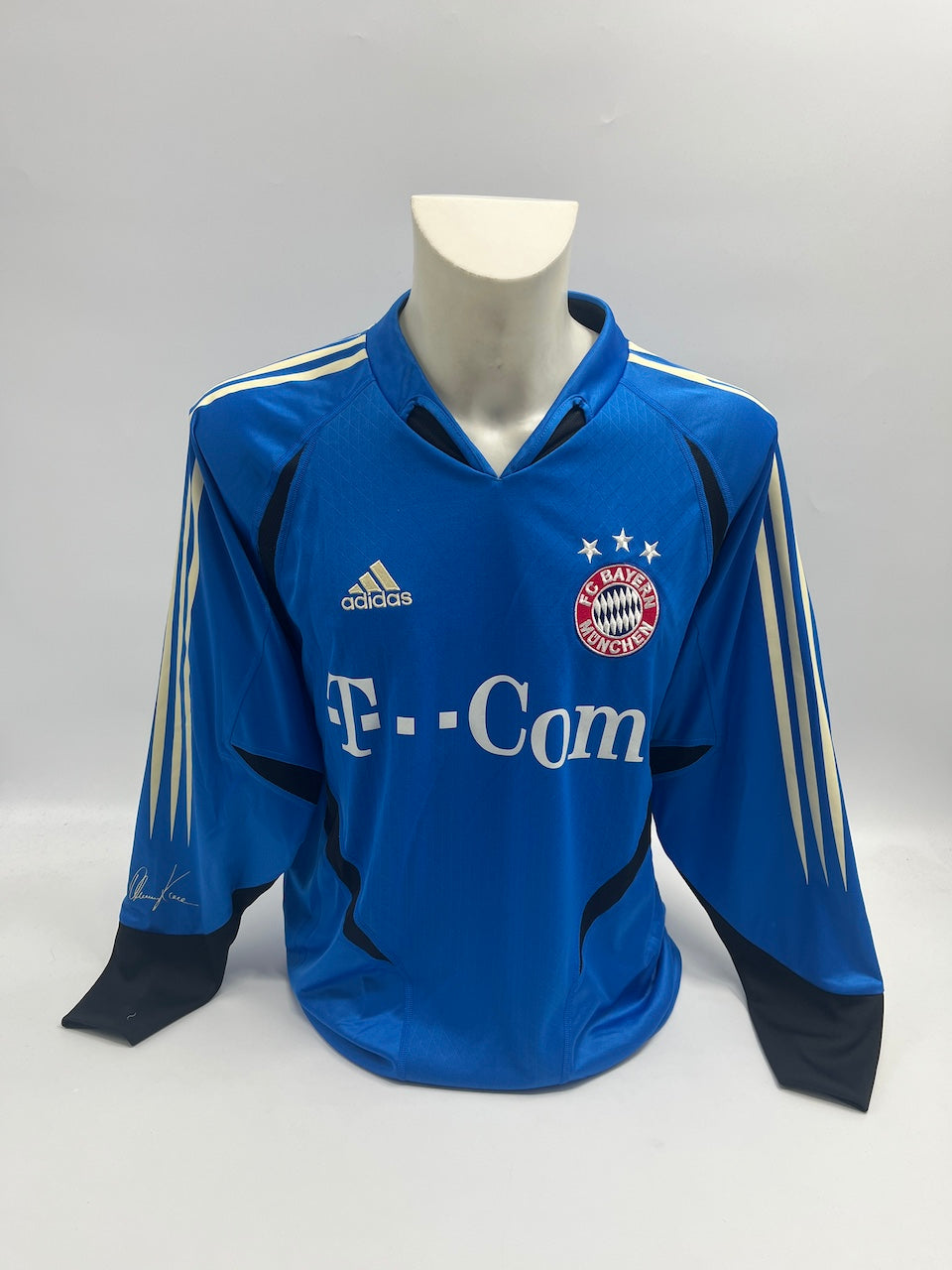 Bayern München Torwart-Trikot Oliver Kahn signiert Adidas FCB COA M