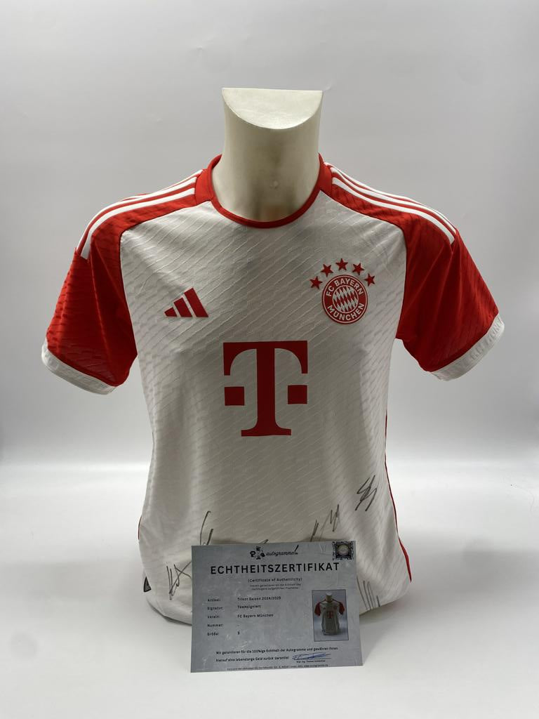 Bayern Munich 2023/2024 Team Signed Autograph COA Adidas Football S