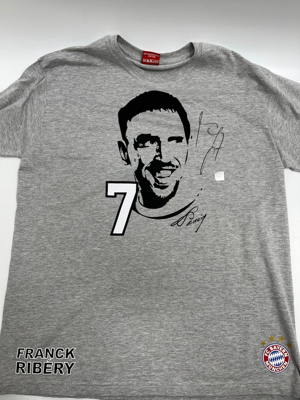 Bayern München T-Shirt Franck Ribery signiert Autogramme Bundesliga COA XL
