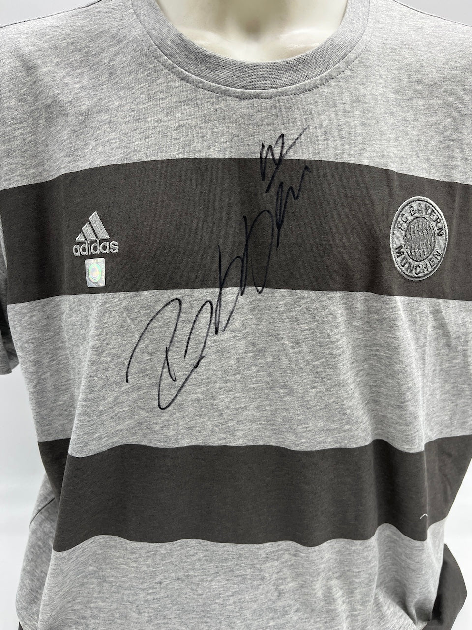 Bayern München T-Shirt Arjen Robben signiert Autogramme Bundesliga COA XL