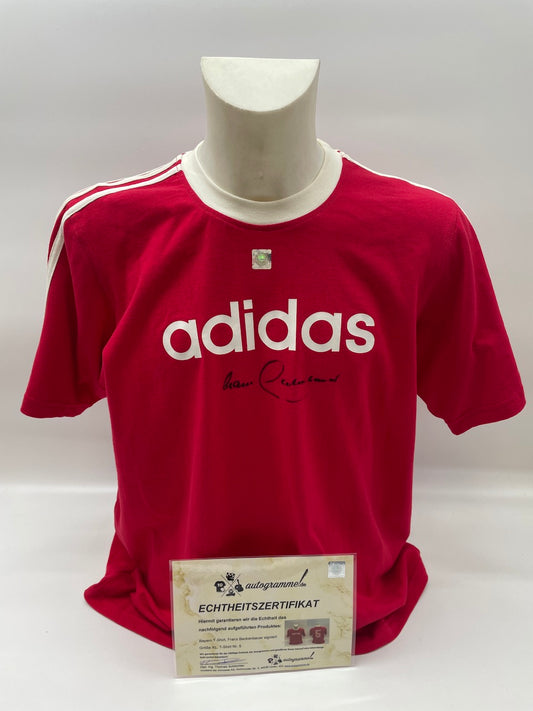Bayern T-Shirt Franz Beckenbauer signiert Bayern München Neu Kaiser XL