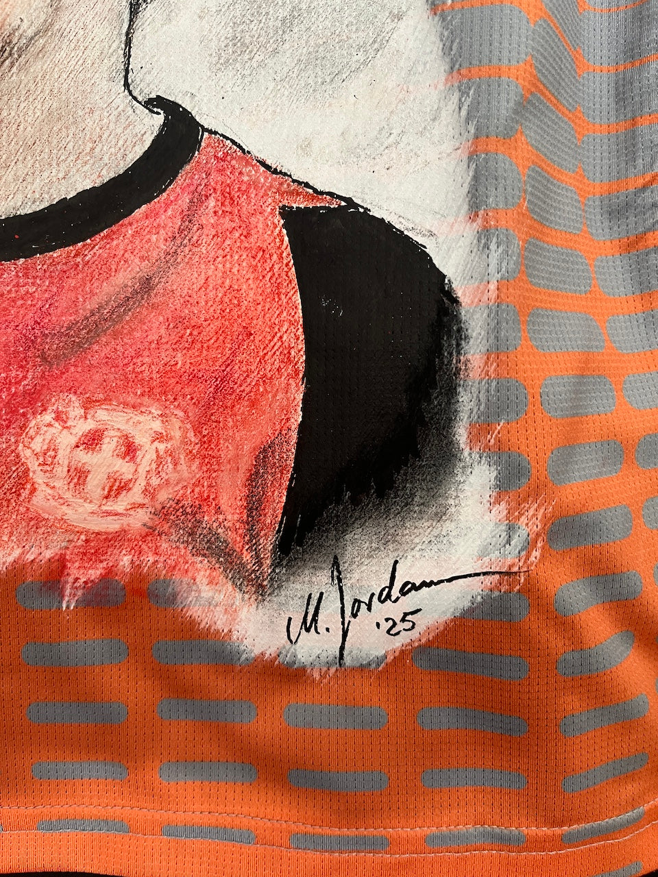 Leverkusen Shirt Portrait Florian Wirtz handgemalt und signiert Castore 158
