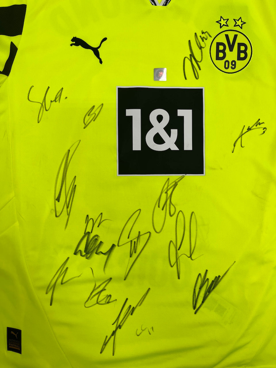 BVB Sondertrikot 2025 Teamsigniert Borussia Dortmund COA Puma Autogramm L