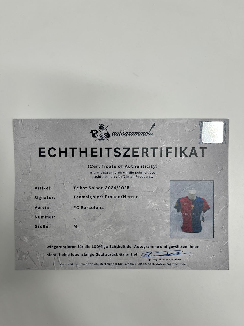 FC Barcelona x Coldplay Trikot 24/25 Teamsigniert limitiert Autogramm Nike M