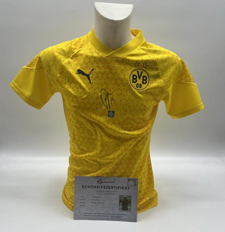 Borussia Dortmund Trainingsshirt Pascal Groß signiert Puma COA Autogramm S