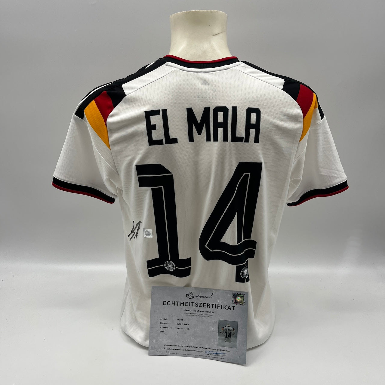 DFB Trikot Said El Mala signiert Autogramme Adidas COA neu M