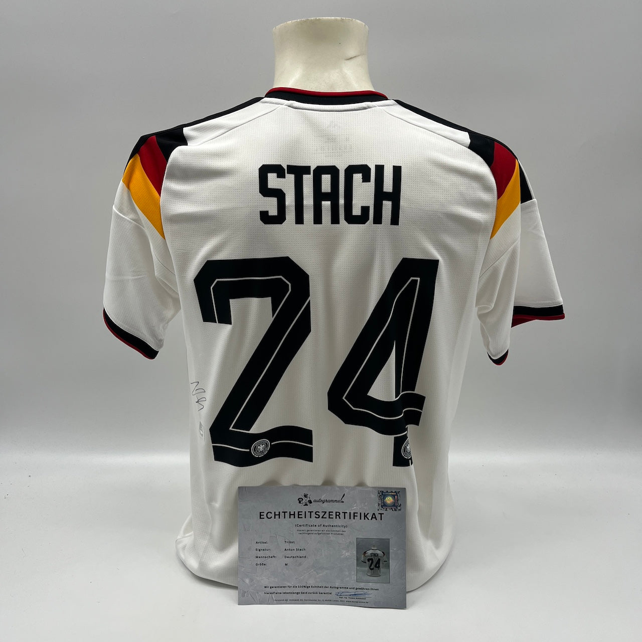 DFB Trikot Anton Stach signiert Autogramme Adidas COA neu M
