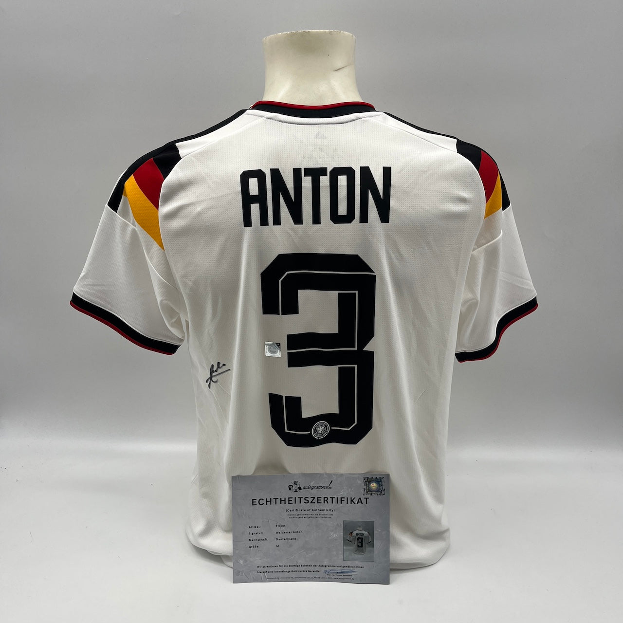 DFB Trikot Waldemar Anton signiert Autogramme Adidas COA neu M