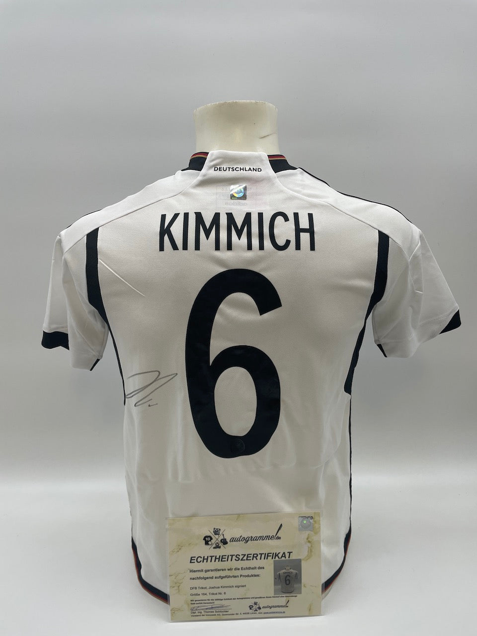 DFB Trikot Joshua Kimmich signiert Adidas COA Deutschland DFB 164