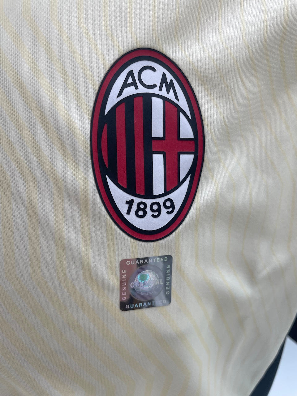 AC Mailand Trainingsshirt Malick Thiaw signiert Italien Autogramm Fußball COA L