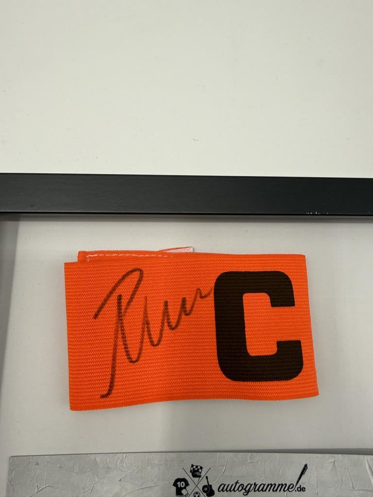 Kapitänsbinde Paul Wanner signiert im Rahmen PSV Eindhoven Autogramm