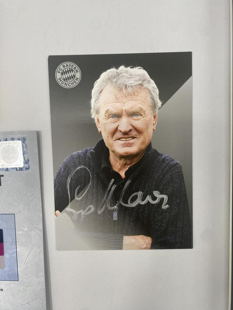 Kapitänsbinde Sepp Maier signiert im Rahmen DFB/Bayern München Fußball COA