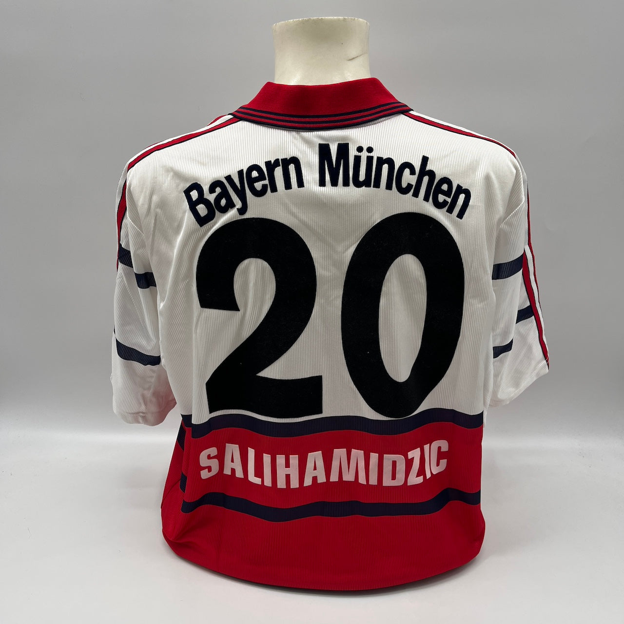 Bayern München Trikot 1998/1999/2000 Teamsigniert Bundesliga COA weiß Adidas XL
