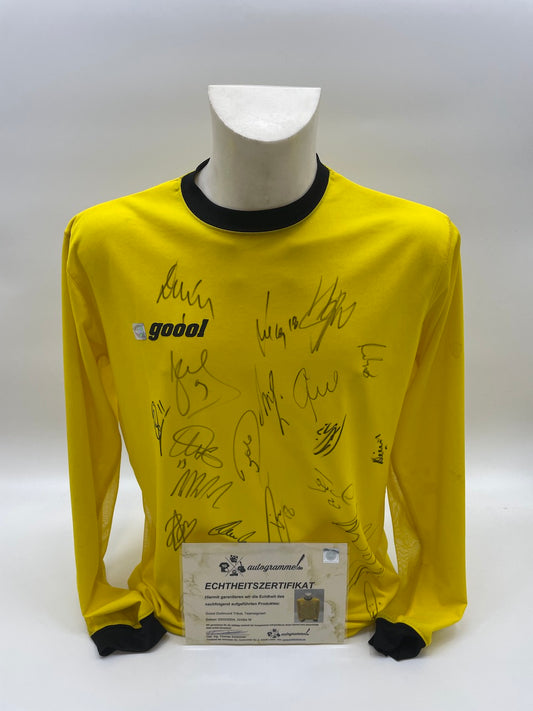 BVB goool Langarmshirt 2003/2004 Teamsigniert Borussia Dortmund COA Neu Nike M