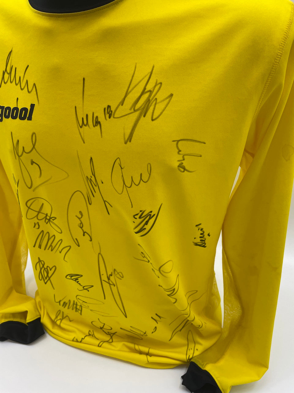 BVB goool Langarmshirt 2003/2004 Teamsigniert Borussia Dortmund COA Neu Nike M