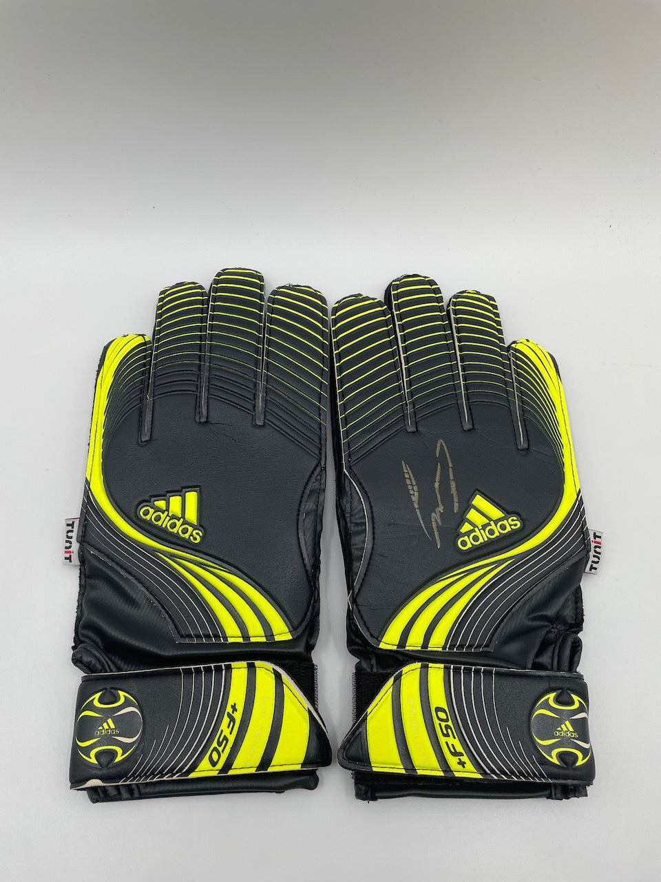 Torwarthandschuh Niklas Lomb signiert Autogramm Bayer Leverkusen COA