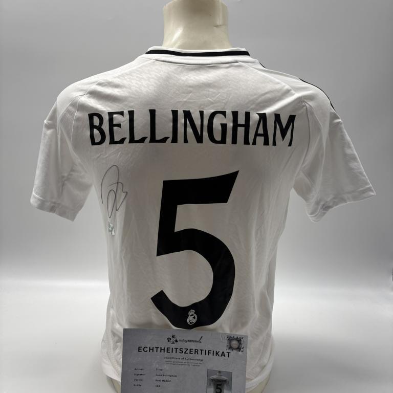 Real Madrid Trikot Jude Bellingham signiert Autogramm Adidas COA 164