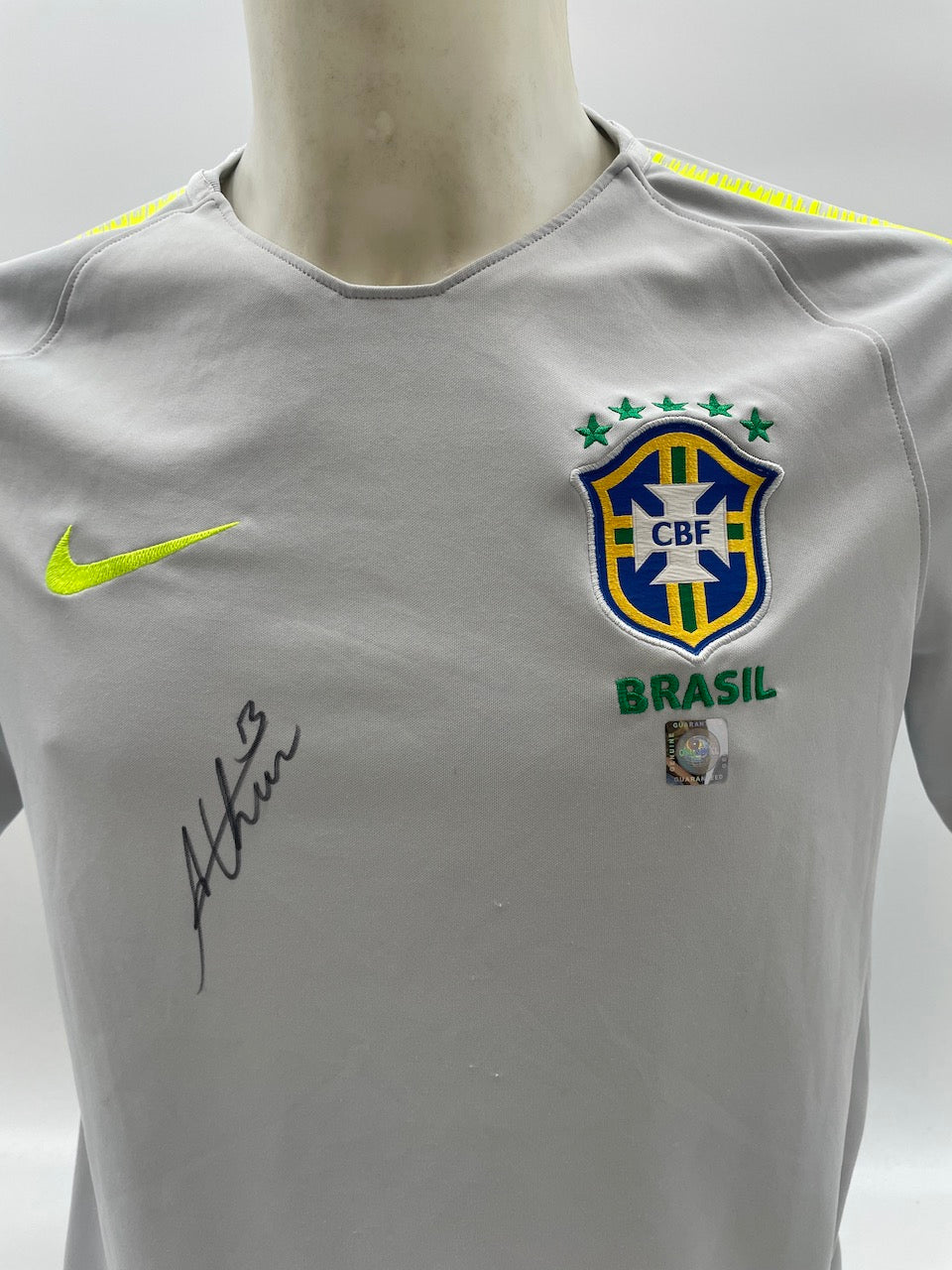 Brasilien Shirt Arthur signiert Neu Unterschrift Autogramm COA handsigned M