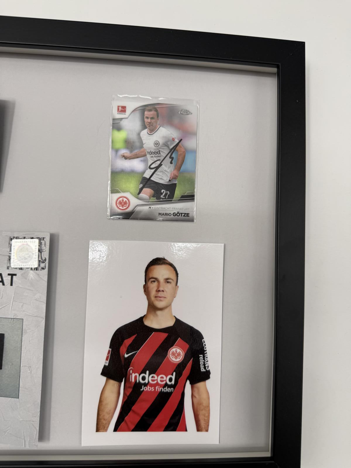 Kapitänsbinde Mario Götze signiert im Rahmen Eintracht Frankfurt Autogramm COA