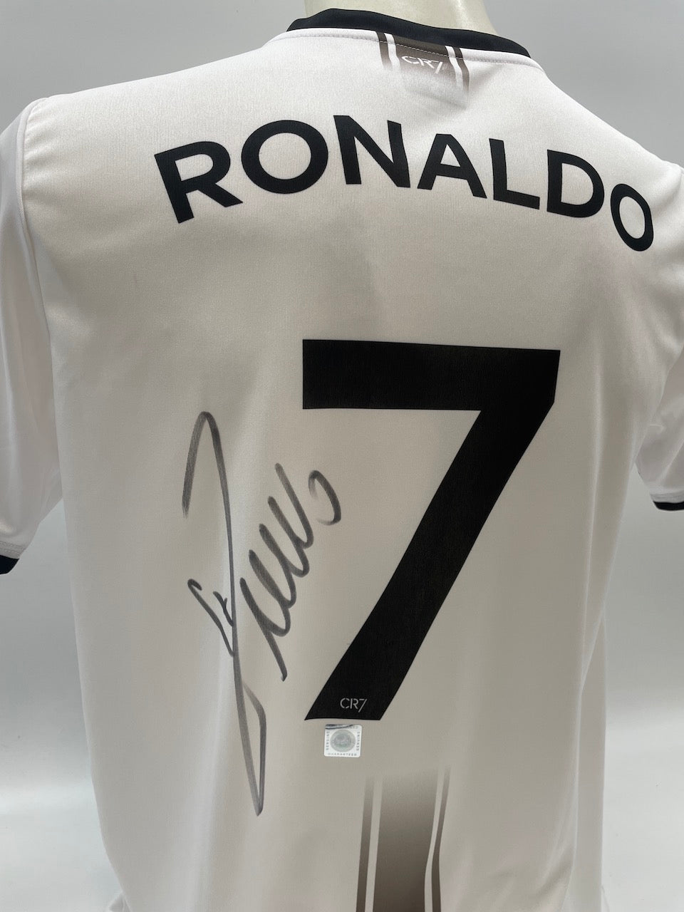 CR7 Fanshirt Cristiano Ronaldo signiert Autogramm Fußball handsigned COA Neu XL