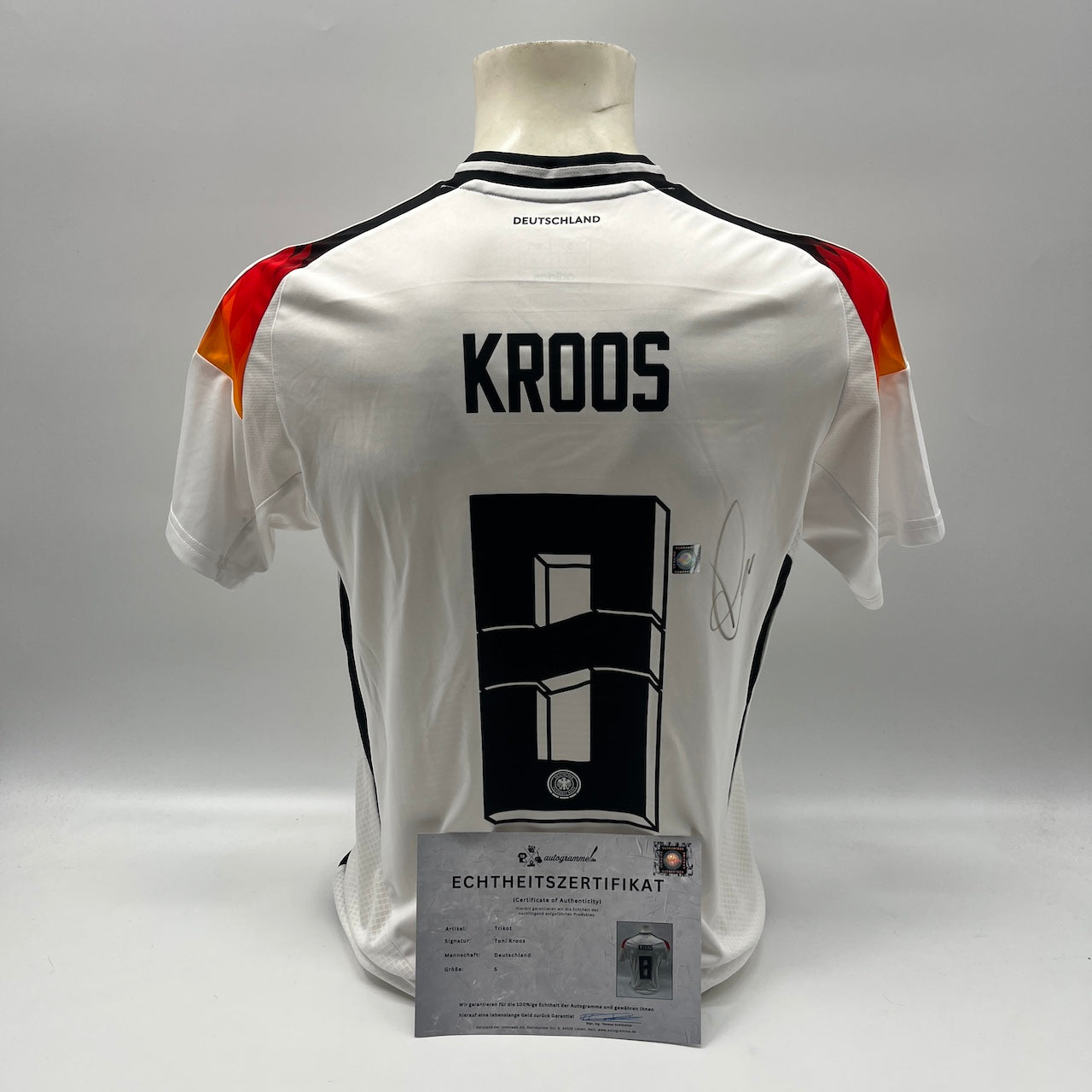 DFB Trikot Toni Kroos signiert Autogramme Adidas Deutschland COA S