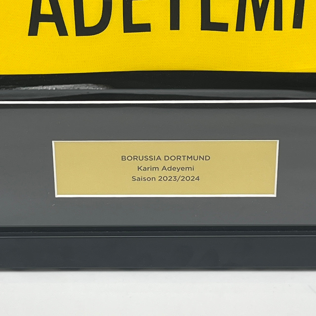 Borussia Dortmund Trikot Karim Adeyemi signiert im Rahmen Puma COA BVB