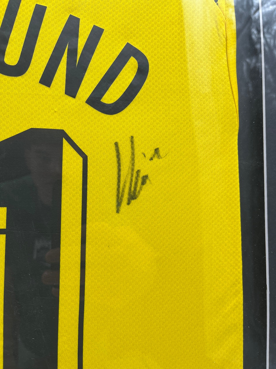 Borussia Dortmund Trikot Marco Reus signiert im Rahmen Puma COA BVB