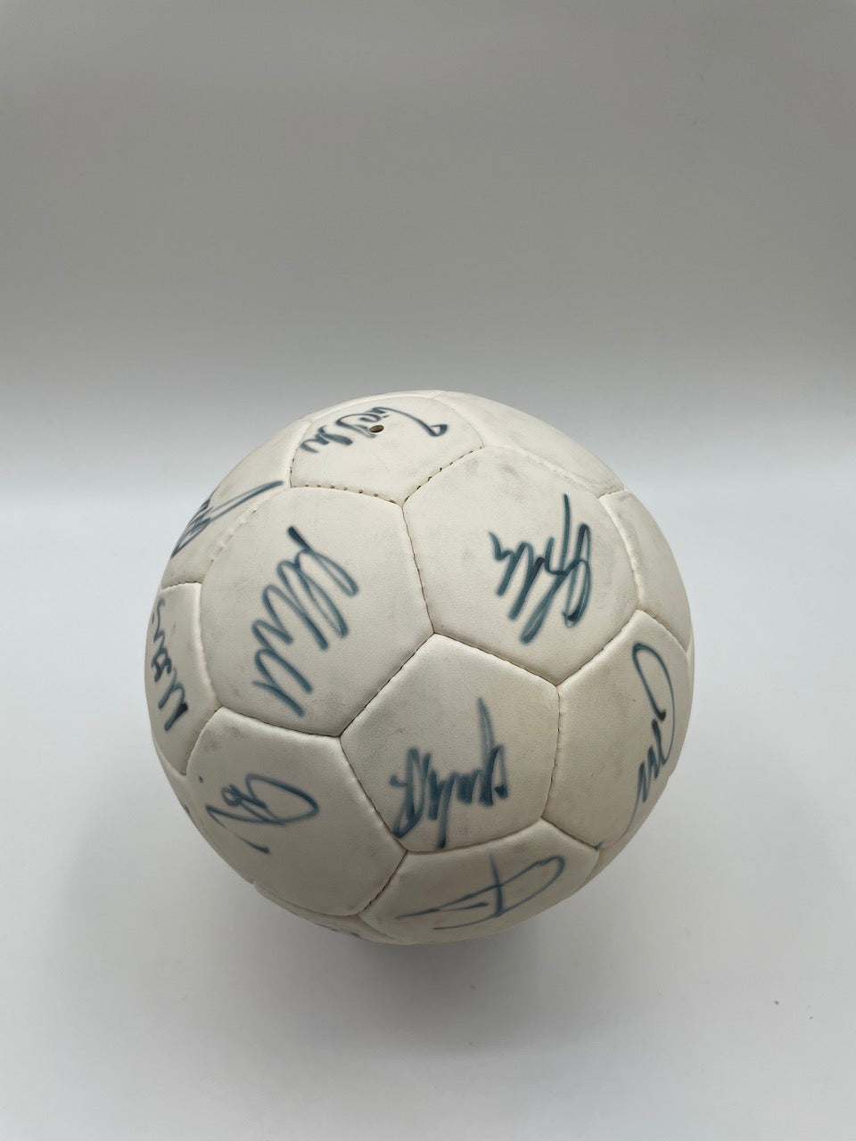 FC Bayern Fußball Teamsigniert 1995/1996 Unterschrift Autogramm Adidas Ball COA
