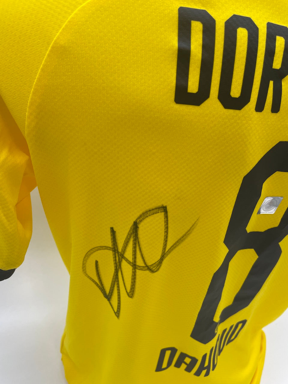 Dortmund MATCHWORN Trikot getragen & signiert von Mahmoud Dahoud BVB Autogramm M