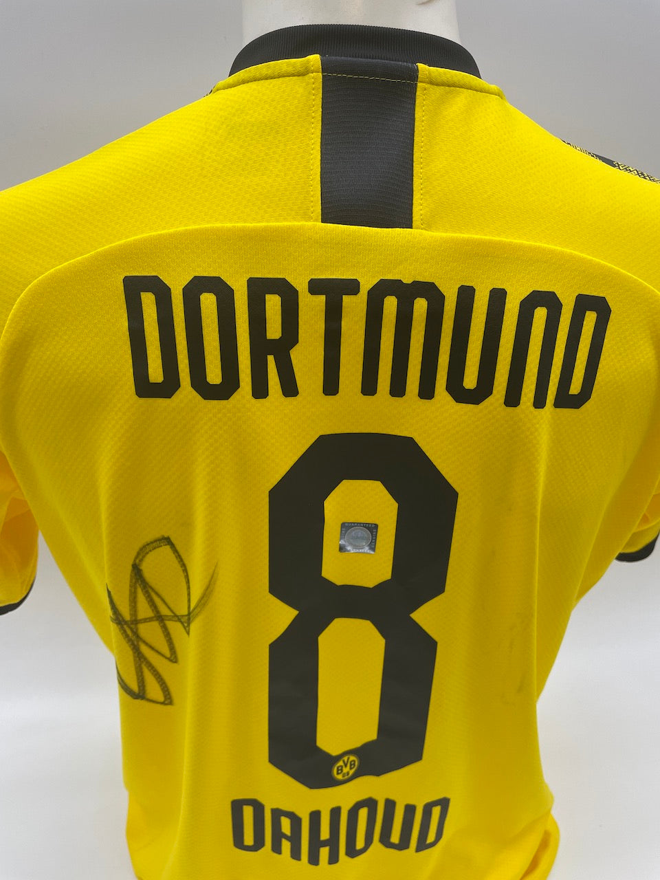 Dortmund MATCHWORN Trikot getragen & signiert von Mahmoud Dahoud BVB Autogramm M