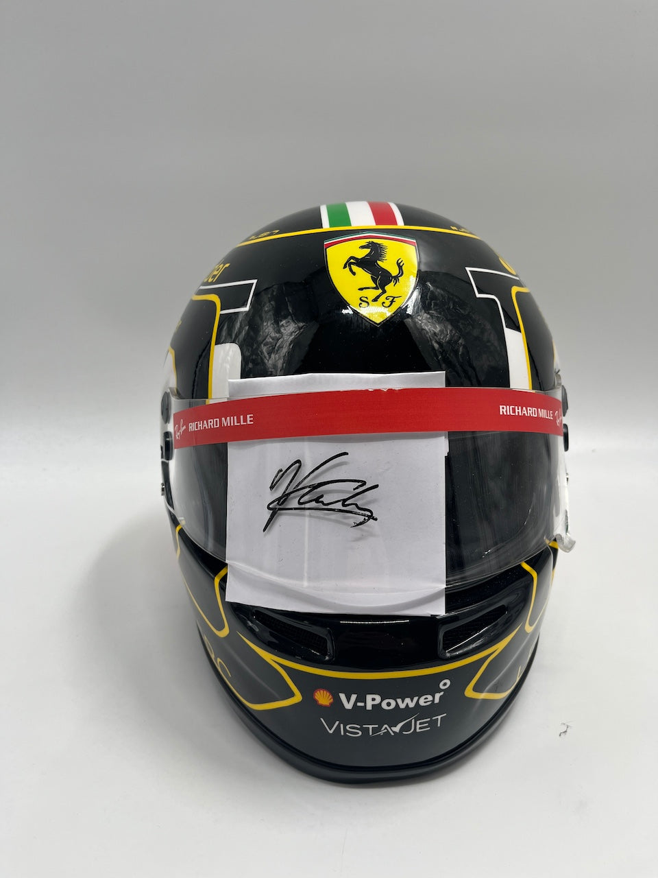 Charles Leclerc Formel 1 Replica Helm signiert Autogramm COA 1:1