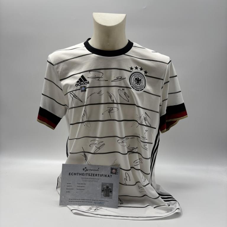 Deutschland Trikot EM 2021 Teamsigniert DFB COA Fußball Autogramm Adidas L