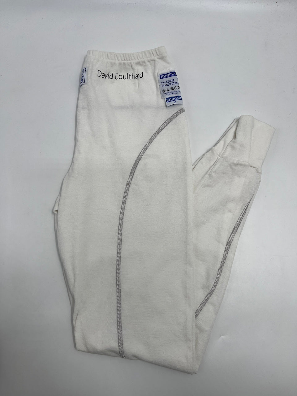 David Coulthard Formel 1 original getragene Rennunterwäsche COA