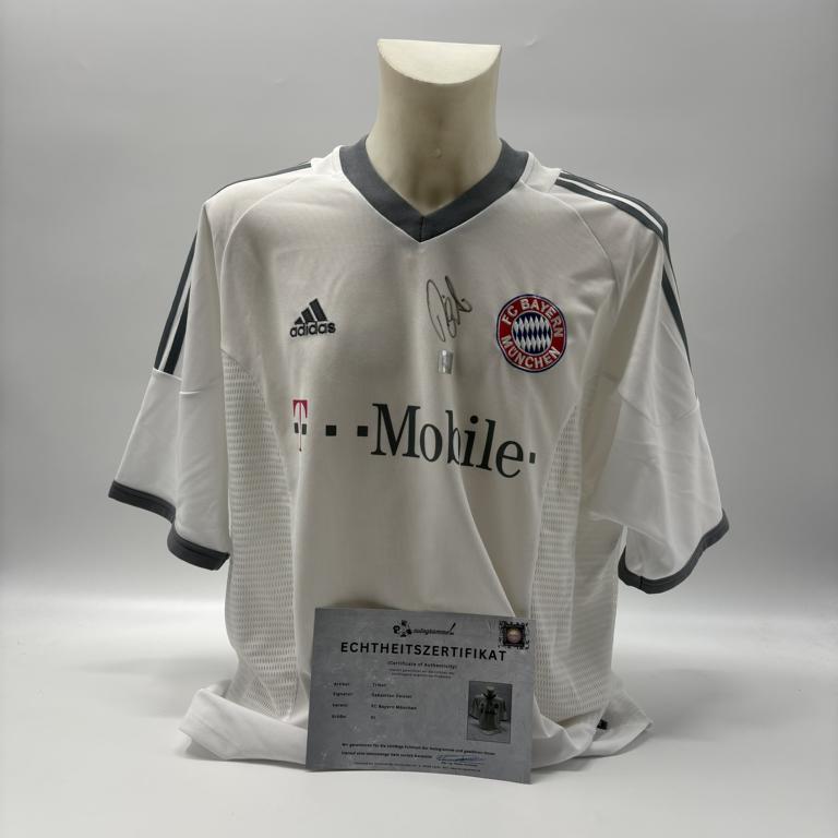 Bayern München Trikot Sebastian Deisler signiert Autogramme Adidas XL