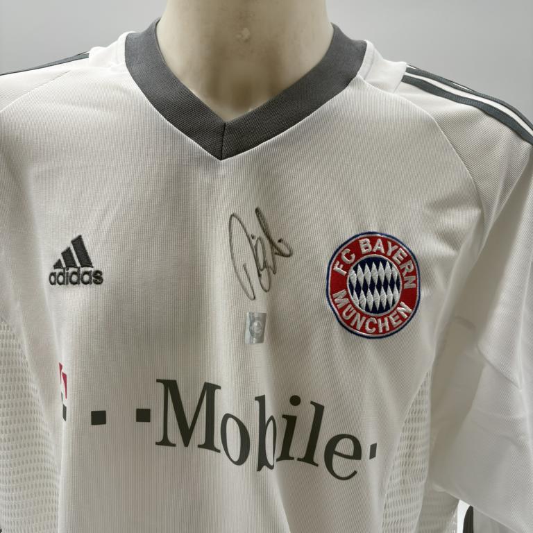 Bayern München Trikot Sebastian Deisler signiert Autogramme Adidas XL