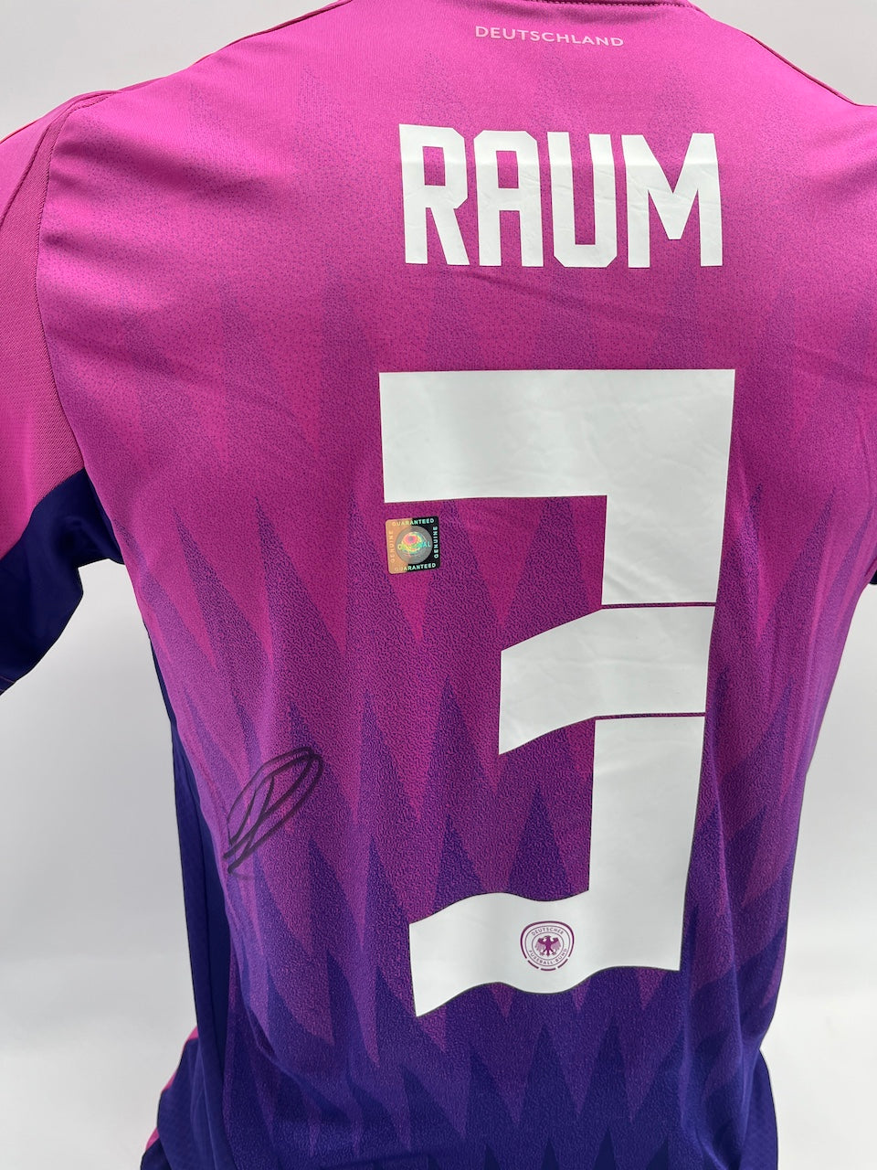 DFB Trikot David Raum signiert Adidas COA Deutschland Autogramm S