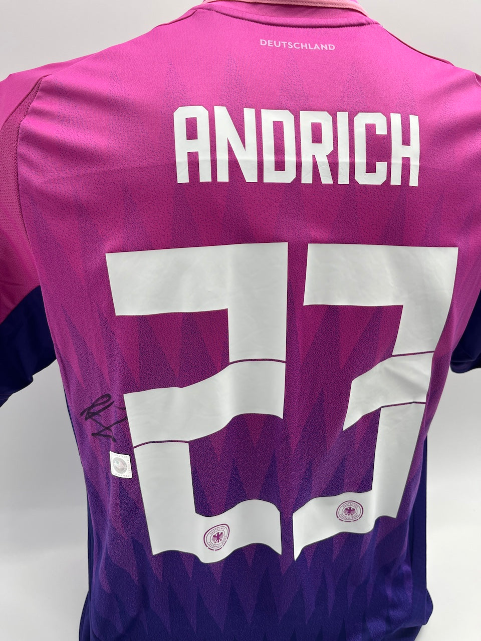 DFB Trikot Robert Andrich signiert Adidas COA Deutschland Autogramm M