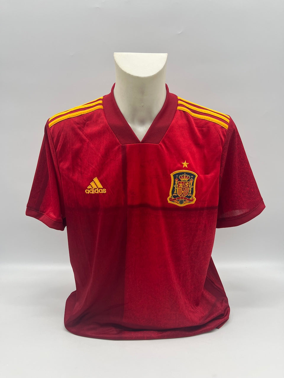 Spain jersey Ansu Fati signed Adidas COA Autograph XL