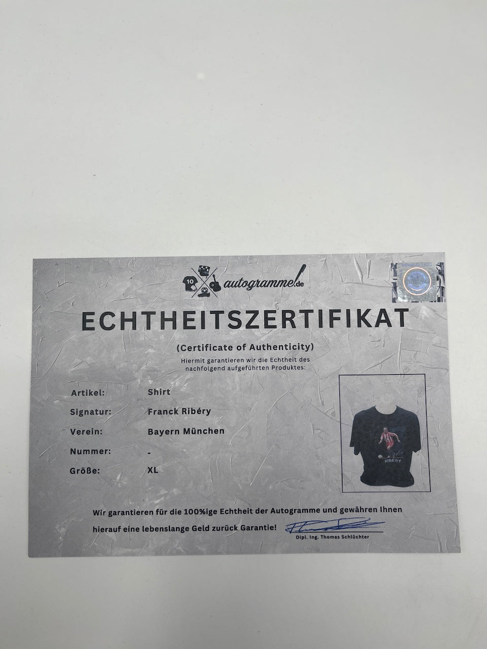 Bayern München T-Shirt Franck Ribery signiert Autogramme FCB XL