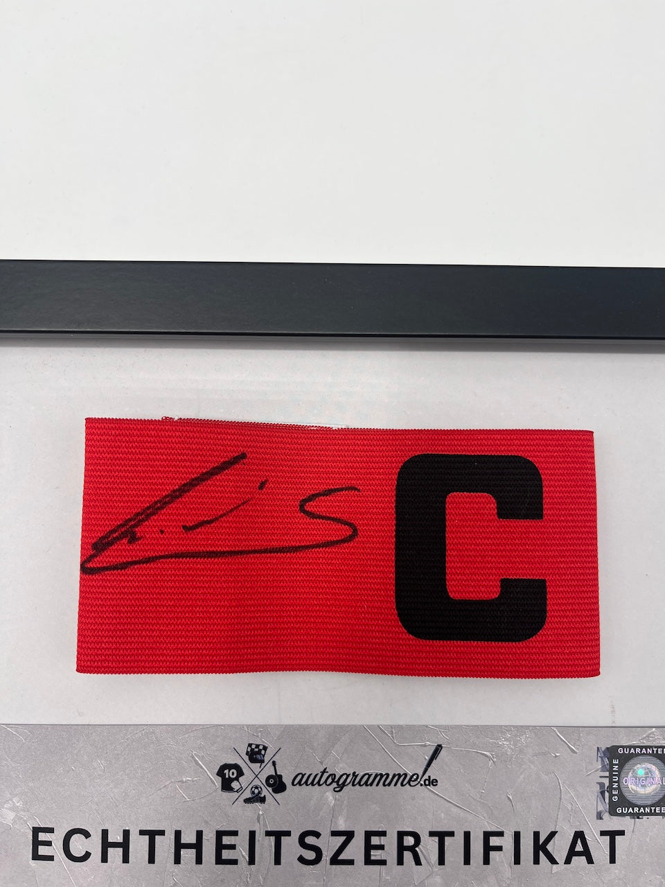 Kapitänsbinde Leroy Sane signiert im Rahmen Bayern München Autogramm COA