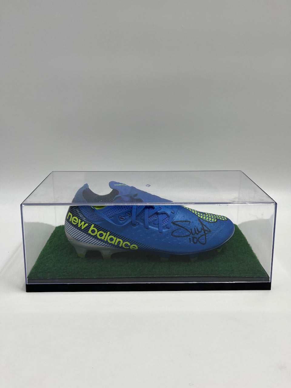 Fußballschuh Sadio Mane signiert Autogramm Bundesliga New Balance 41,5