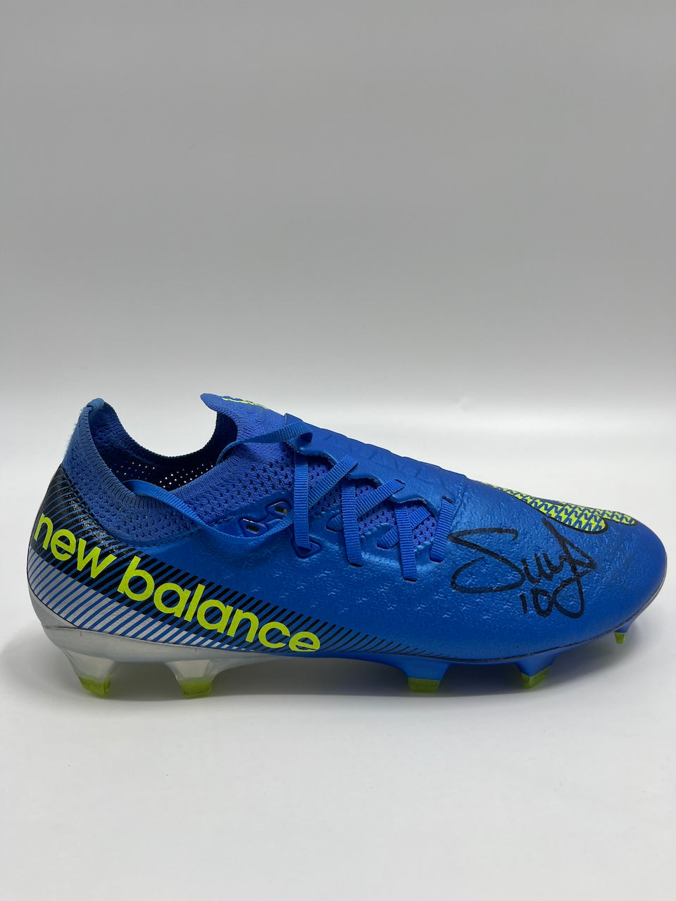 Fußballschuh Sadio Mane signiert Autogramm Bundesliga New Balance 41,5