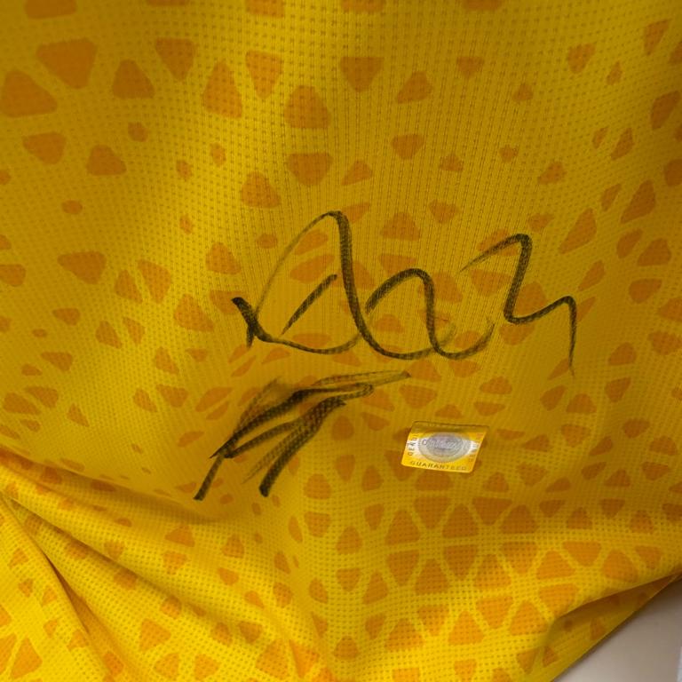 Borussia Dortmund Trainingsshirt Emre Can und Karim Adeyemi signiert Puma COA Autogramm L