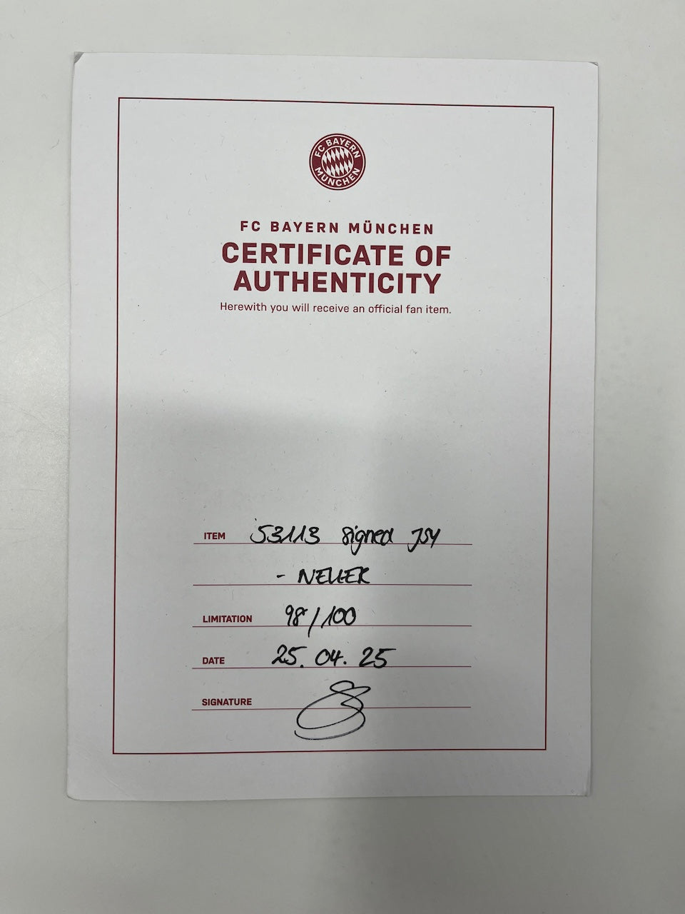 Bayern München Trikot Manuel Neuer signiert im Rahmen COA neu Adidas