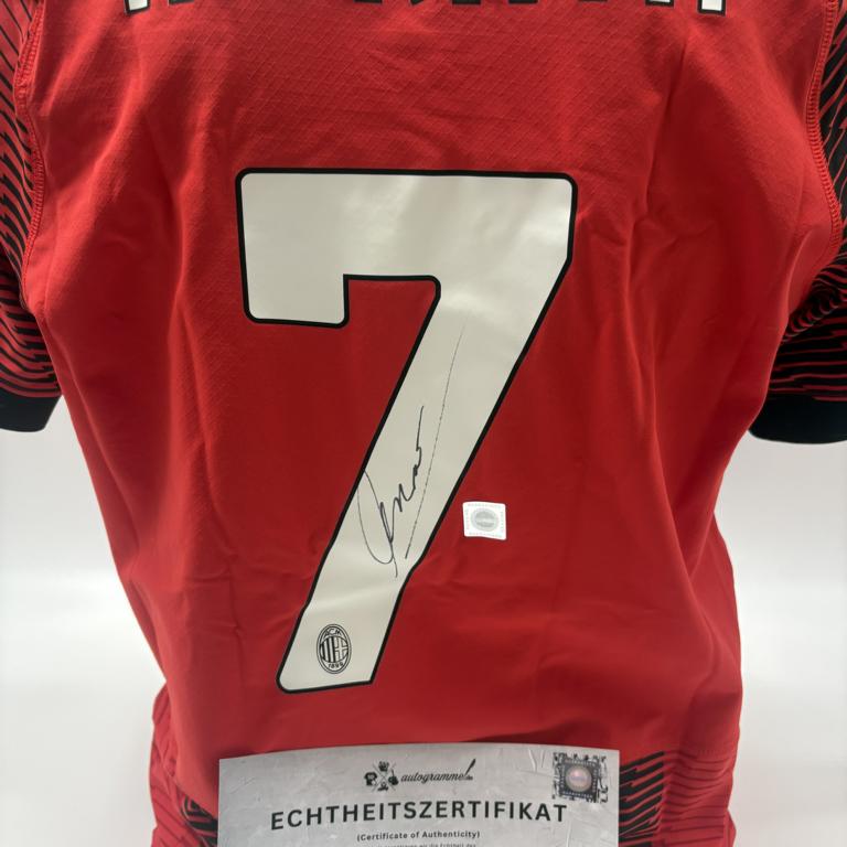 AC Mailand Authentic-Trikot Alvaro Morata signiert Autogramm Puma COA S