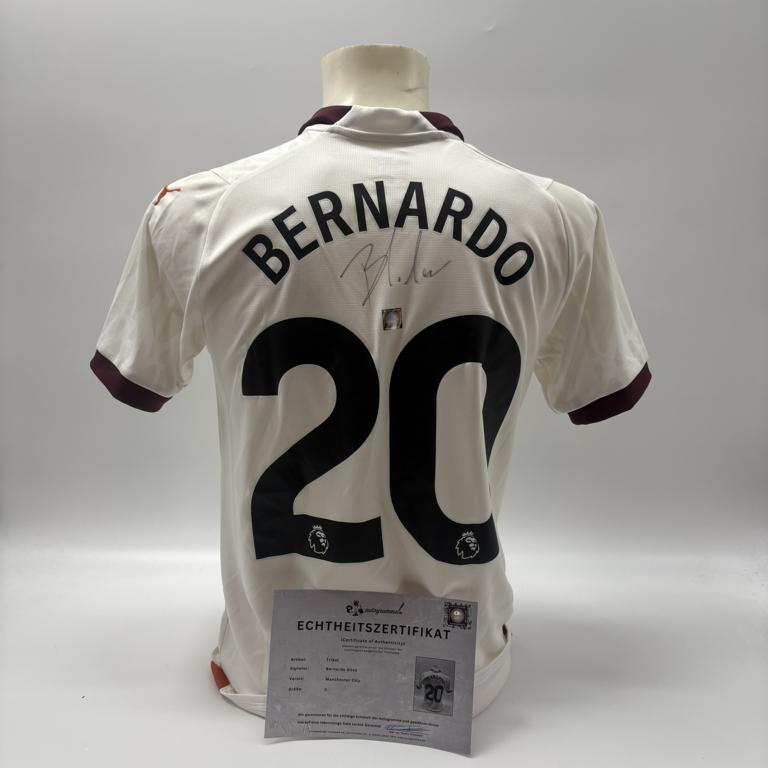Manchester City Trikot Bernardo Silva signiert Autogramm Puma COA neu S