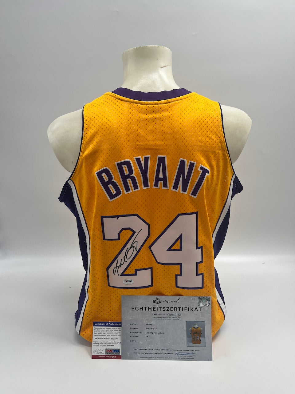 Los Angeles Lakers Jersey Kobe Bryant signiert NBA Basketball COA L